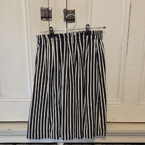J. Crew Black and White A-Line Skirt